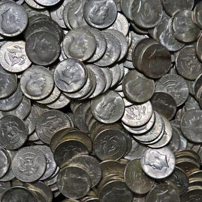 8 Pounds of 1964 Kennedy Half Dollars