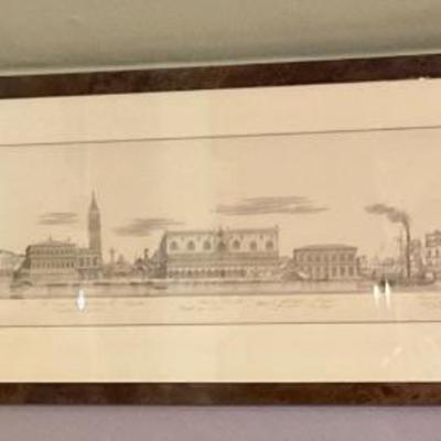 Pen and ink, city scape