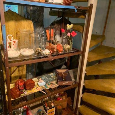 Vases, frames , candle holders and wooden puzzle boxes. 