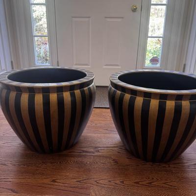 Black & Gold Indoor Planters