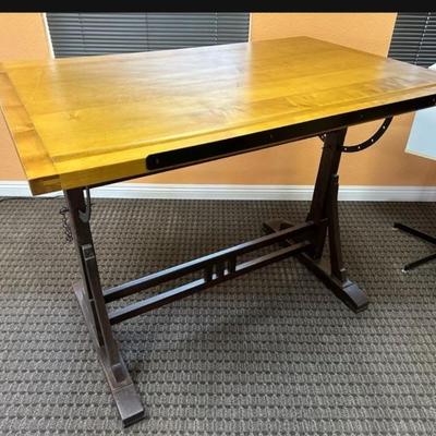 Restoration Hardware 1920s Style French Drafting Table 52"W X 34"D X 39"H