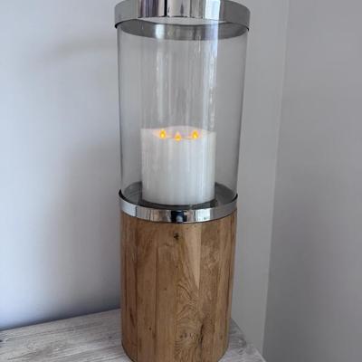 Christopher's of Nantucket Grand Large Wooden Hurricane 31" H