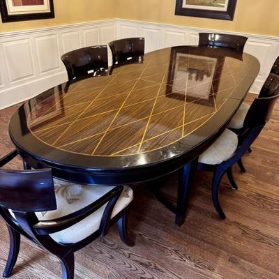 Who is ready to make a statement this holiday season? ? 9 This stunning, highest-quality  Henredon dining suite, consisting of a rare...