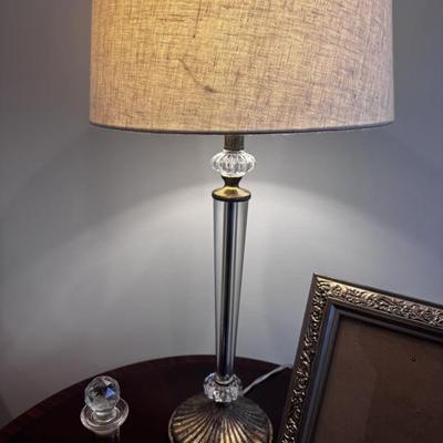 Elegant glass table lamp