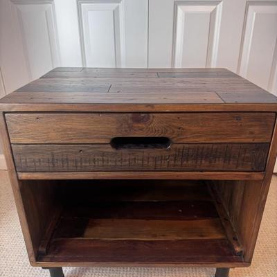 Solid wood nightstand