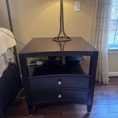 Barbara Barry for Baker Furniture Reed Nightstand/Side Table with two drawers (2 available)