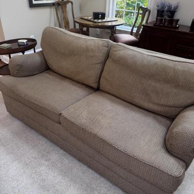 Henderson Couches set your living room up for nights of conversation. Two available.