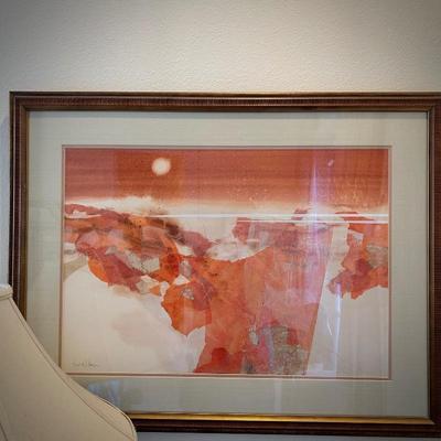 Harold E. Larsen mixed media art