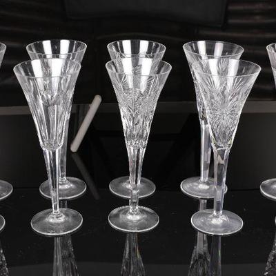 Waterford crystal champagne flutes