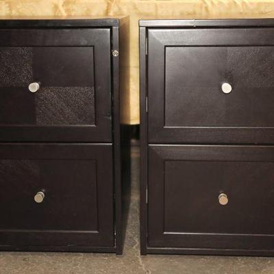 Pair file cabinets