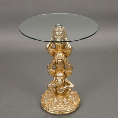 3 wise monkey's accent table