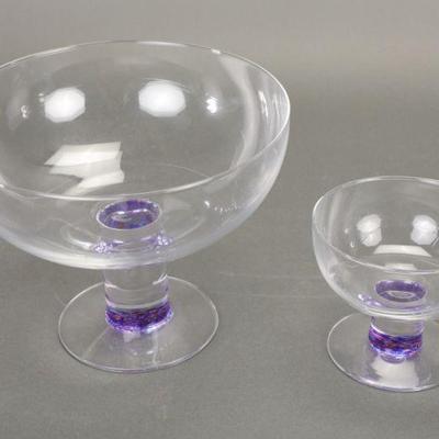 Purple Storm glass bowls