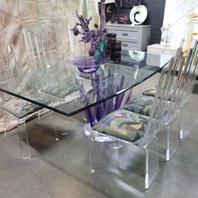 Shlomi Haziza Lucite Table & chairs
