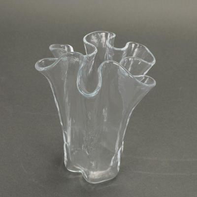 Eva Muurla ruffled glass vase