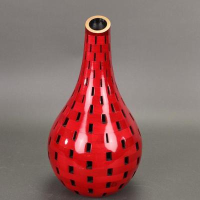 Joel Hunnicutt signed wooden vase