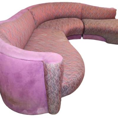 Vladimir Kagan Serpentine sectional sofa
