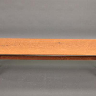 Mid-Century Modern wood surfboard coffee table