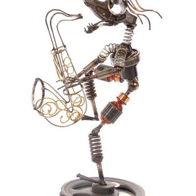 Welder Boy kinetic art sculpture
