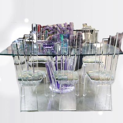 Shlomi Haziza lucite dining table & chairs