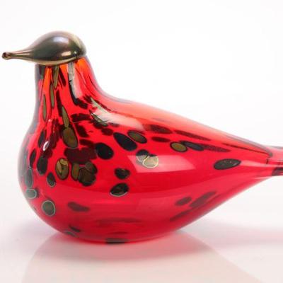 Iittala Art Glass Bird by Oiva Toikka