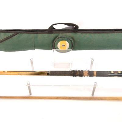 billiards cue in case