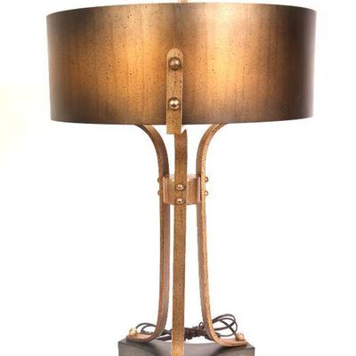 Uttermost Akron hand-forged metal lamp