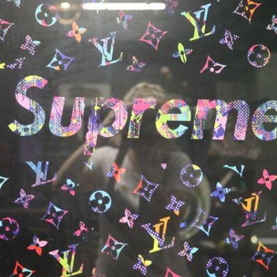 Louis Vuitton Supreme art poster