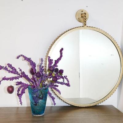Four Hands Cru Collection large aged gold mirror