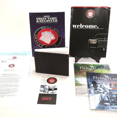 Rolls Royce owners manual and paperwork