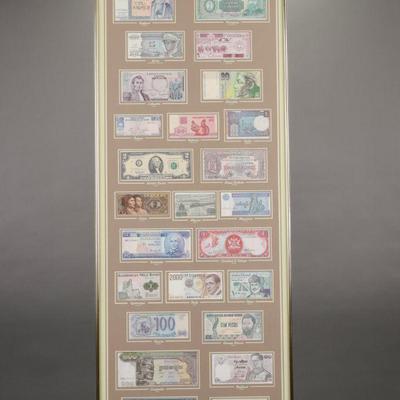 Cash collection-framed money