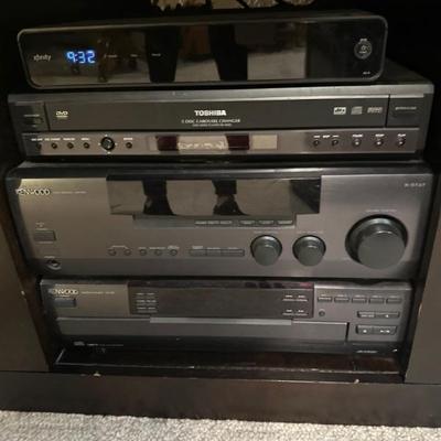Toshiba DVD, Kenwood stereo
 