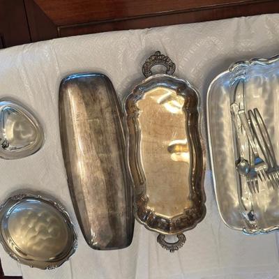 Silver butter dish