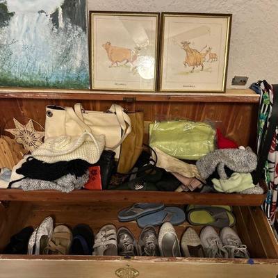 women's shoes, scarves & bags