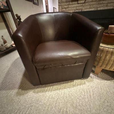 Leather armchair