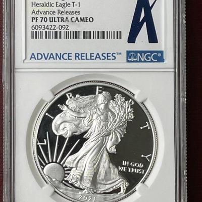 Lot 45 | 2021 Liberty Silver Dollar PF 70 Ultra Cameo
