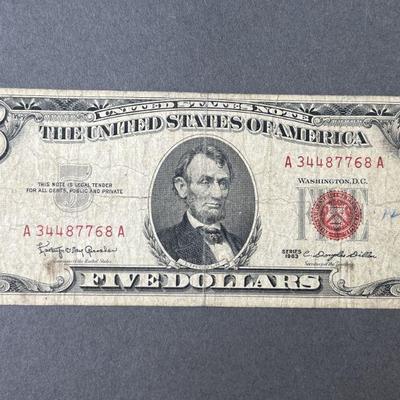 Lot 172 | Series 1963 5 Dollar Red Seal Note
