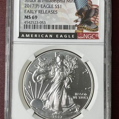 Lot 54 | 2017 Silver Dollar Struck At Philadelphia Mint
