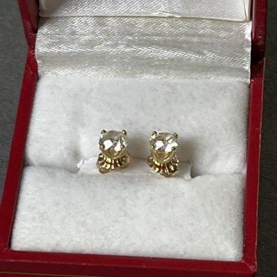 Lot 141 | 14K Diamond Stud Earrings
