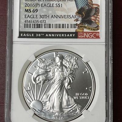Lot 58 | 2016 Silver Dollar Struck At Philadelphia Mint
