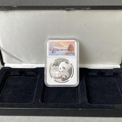 Lot 125 | 2019 China 10 Yuan Silver Panda Coin & Case
