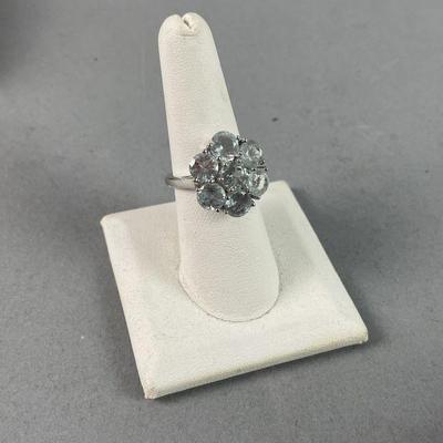 Lot 305 | 5 ct Aquamarine Sterling Silver Cocktail Ring


