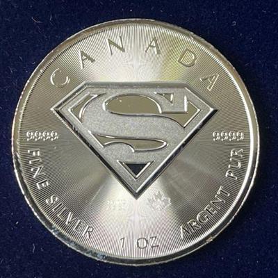 Lot 90 | 2016 Canada 5 Dollar Superman Silver Coin
