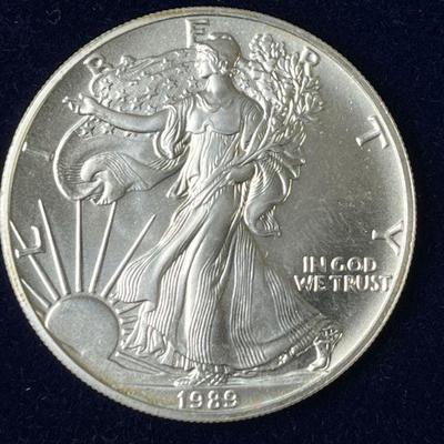 Lot 36 | 1989 Walking Liberty Silver Dollar
