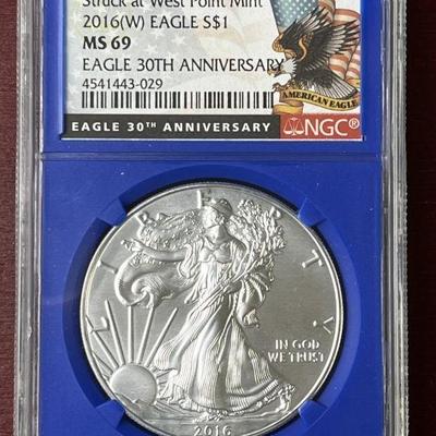 Lot 56 | 2016 Silver Dollar Struck At West Point Mint
