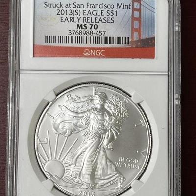 Lot 60 | 2013 Silver Dollar Struck At San Francisco Mint

