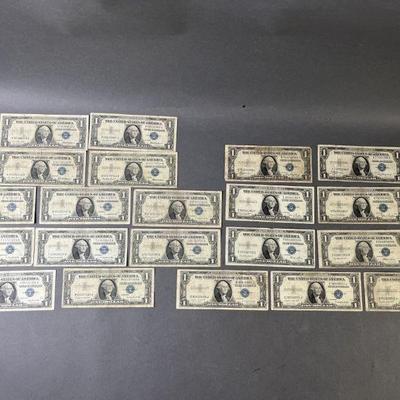 Lot 88 | 21 1935 & 1957 Series Dollar Bills

