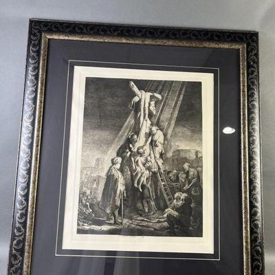 Lot 163 | Antique Etching Durand After Rembrandt & COA
