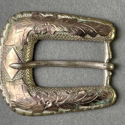 Lot 9 | Vintage Mexican Sterling Silver Belt Buckle
