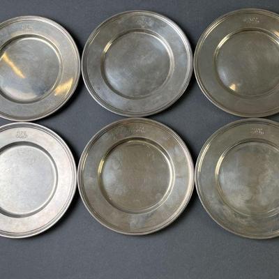 Lot 13 | Set of 6 Tiffany & Co. Sterling Silver Plates
