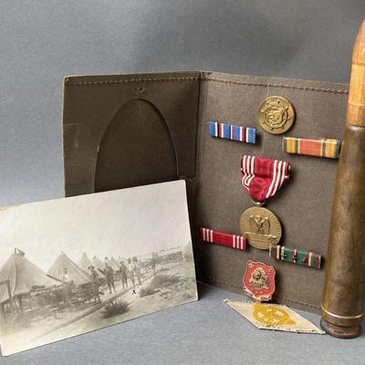 Lot 131 | WWI Photo Postcard & WWII Medals & Dummy
